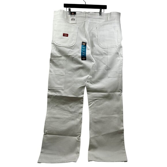 Dickies Pants Mens Double Knee Utility Carpenter Pants 42x32 White NWT Loop-Free - Picture 2 of 11